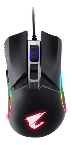 Mouse gamer de juego Gigabyte Aorus M5 matte black