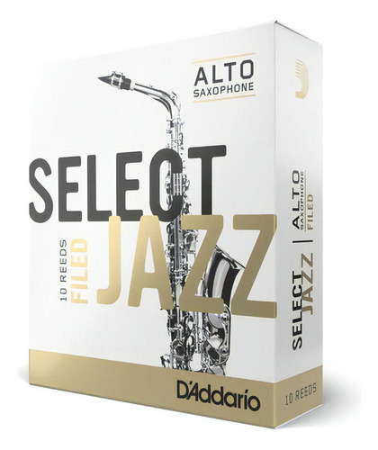Palheta Sax Alto 3h Filed (10unidades) D'addario Select Jazz