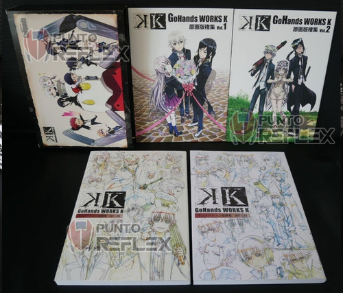 Gohands Works Genga Collection 4 Libros + Box K-project