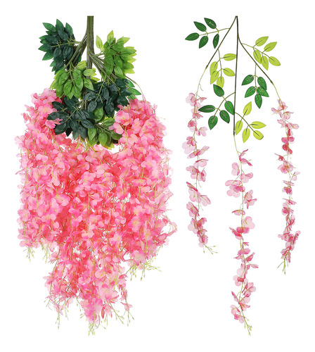 12 Piezas De Simulación De Wisteria/129