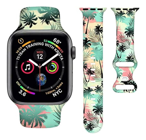 Palm Tree Smartwatch Bands Summer Wristband Compatible Con W