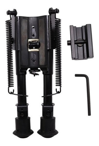 Imagem 5 de 6 de Bipé BiPod Metal Retrátil Tático Sniper C/ Adap De Trilho