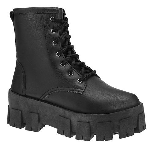 Bota Tratorada Feminina Coturno Feminino Confortável Moda