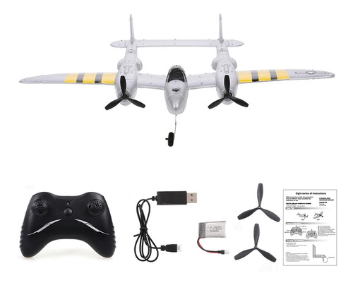 P38 Rc Fighter Plane Foam Aircraft Model De Juguete