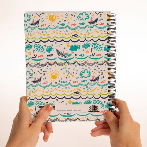 Imagen 4 de 6 de Cuaderno Con Versículo Mar
