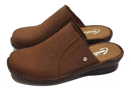 Zuecos Cavatini 50 1651 Cuero Nobuck 36 Al 41