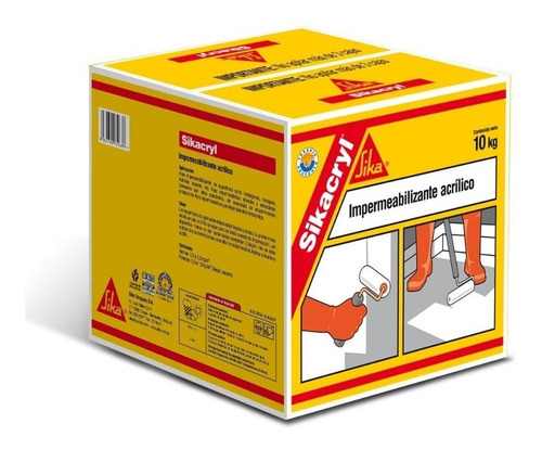 Impermeabilizante Acrílico Sika  Sikacryl  - 10 Kg