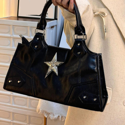 Bolso De Mano Gótico Con Cremallera Para Mujer, Estilo ,