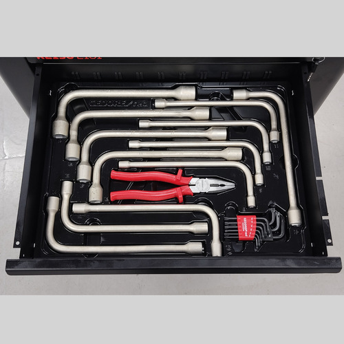 Carro Com Ferramentas Completo 220 Pç 6 Gavetas Gedore Black