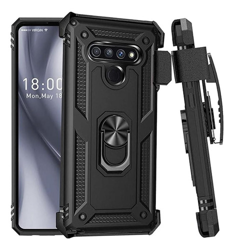 Funda Para LG Stylo 6 Con Clip Para Cinturón Soporte De