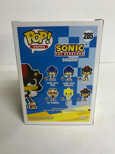 Funko Pop Shadow 285 Sonic The Hedgehog Original