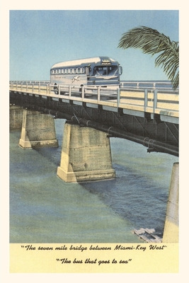 Libro Vintage Journal Bus On Bridge To Key West, Florida ...