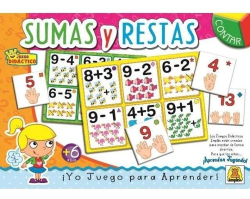 Juego De Mesa Sumas Y Restas Implas Im314 Educativo