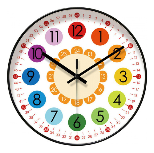 Reloj De Pared Para Niños Reloj De Aprendizaje Único Para