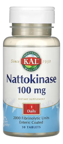 Kal Natokinasa 100 Mg 30 Comprimidos Sabor Sin Sabor