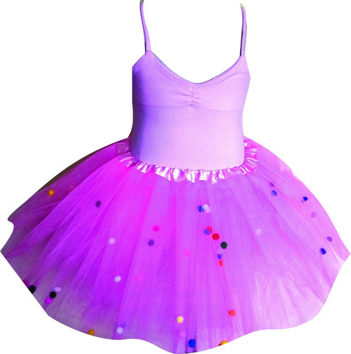 Malla + Tutu + Zapatillas Media Punta Badanas Danza Soko