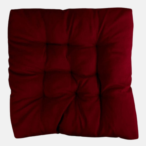 Assento Para Cadeira Futon 60x60cm - Vinho