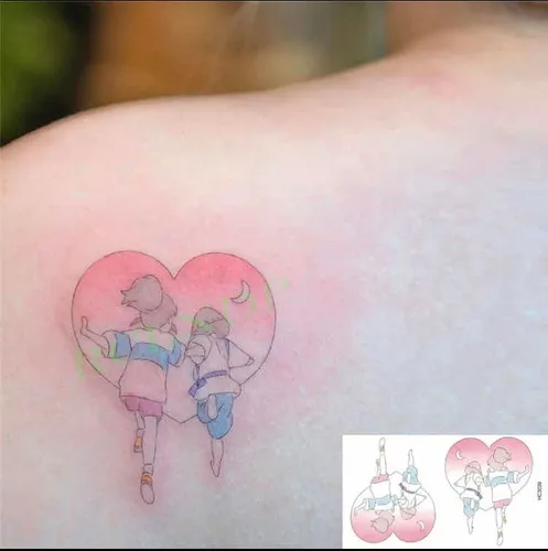 El Viaje De Chihiro & Ponyo En El Acantilado Pack Tatuaje
