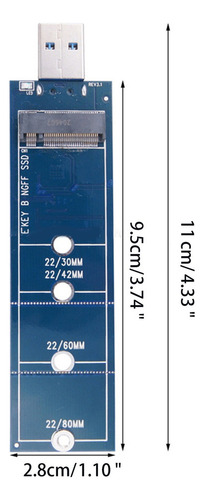 # Adaptador Nvme M.2 Ssd A Usb3.0 Convertidor De Disco Duro