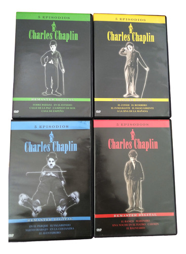 Lote Charles Chaplin Dvds - Impecables (Usado)