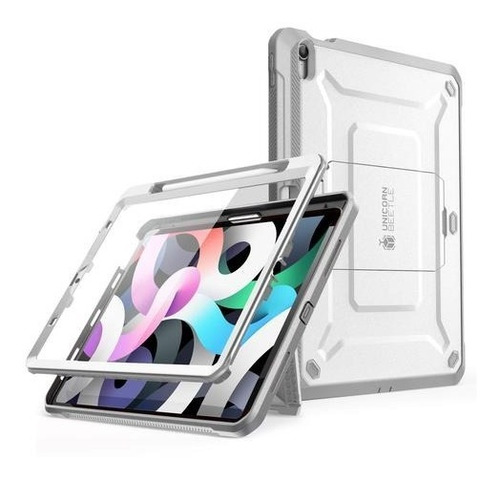 Funda Unicorn Beetle Pro Para iPad Air 4 10,9 (2020) Blanco