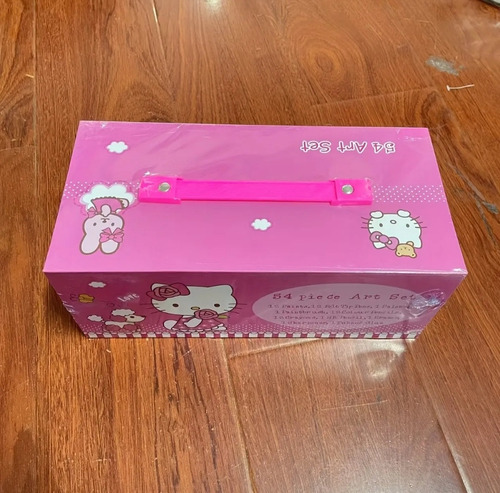 Maletín De Plumones, Colores Y Pinturas De Hello Kitty