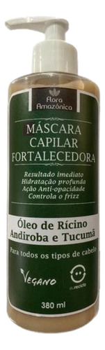 Máscara Capilar Fortalecedora C/ Rícino, Andiroba E Tucumã