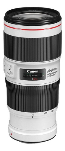 Lente Zoom Canon Ef 70-200mm F/4l Is Ii Usm Color Blanco