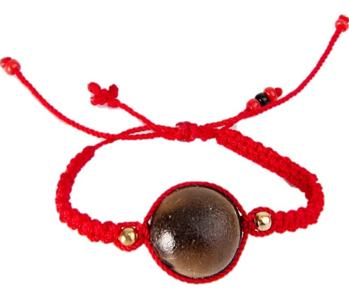 Pulsera De Protección Ojo De Buey O Pepa De Zamuro 