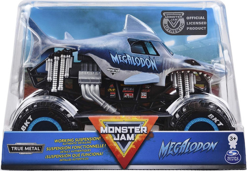 True Metal Monster Jam True Metal 1:24 Megalodón