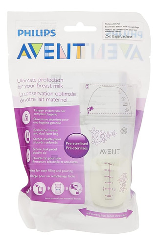 Philips Avent Bolsas Para Leche Materna Scf603/25 8oz