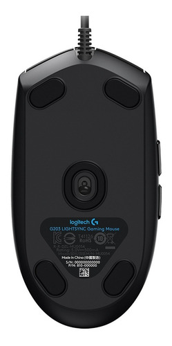 Mouse gamer de juego Logitech G Series Lightsync G203 negro