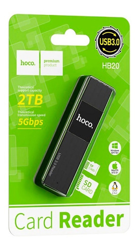 Lector De Memoria Hoco 3.0 - Soporta Hasta 2tb - 5gbps