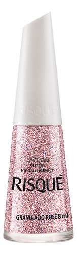 Esmalte De Uñas Color Risqué Granulado Rose X 8 Ml