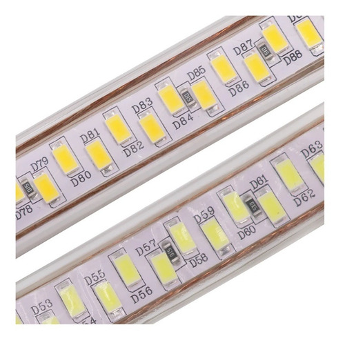 Imagem 6 de 7 de Mangueira Led Duplo Luz Forte Chata 20 Metros Fria Ou Quente