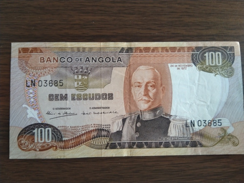 Billete Angola 100 Escudos