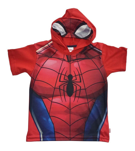 Playeras Armadura Y Capucha Antifaz Marvel Premium Niños