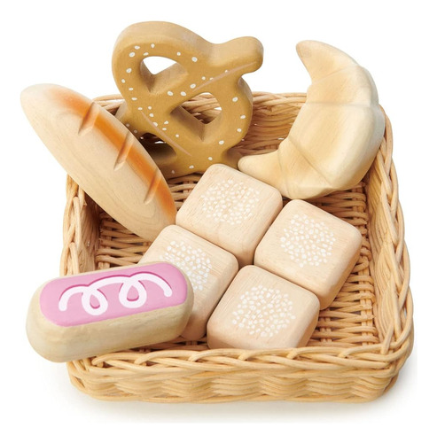 Alimento De Madera De Pan Juguete Infantil- Tender Leaf Toys