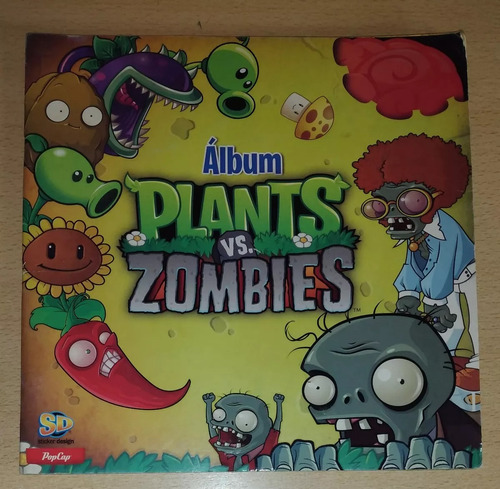 Álbum De Figuritas Plantas Vs. Zombies Tiene 32 Figuritas Pe