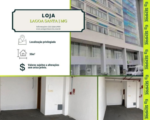 Imagem 1 de 9 de Loja À Venda, 30 M² - Estância Das Amendoeiras - Lagoa Santa/mg - Lo0084