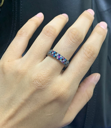 Anillo Turca Plata 0.925 Tres Lineas Tipo Churumbelas