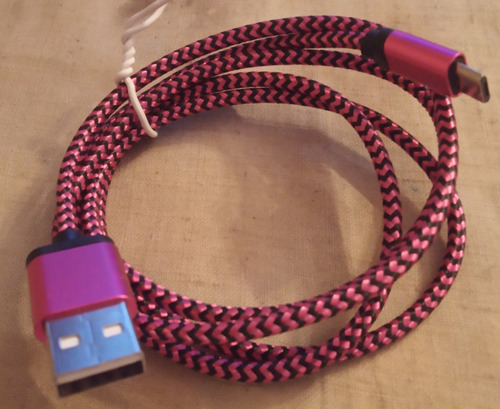 Cable Micro Usb De Nylon De Colores