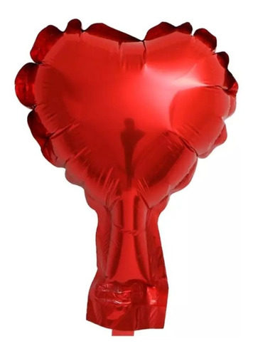 10 Globos Corazón Rojo 5 Pulgadas