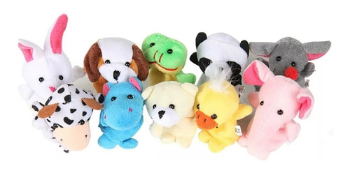 Imagen 9 de 10 de Títeres De Dedo Animales Set X10 Estimulación Niños Lenguaje