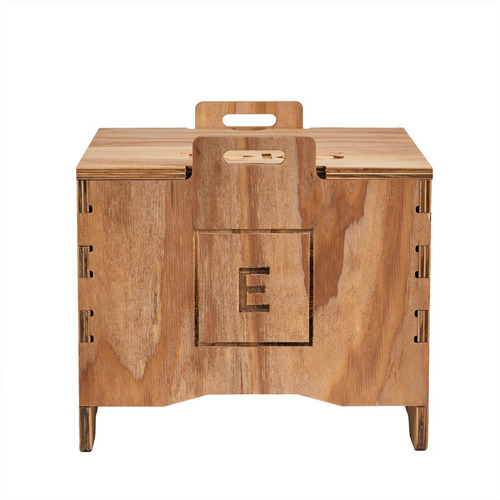 Compostera De Madera 40 Litros Tekó Con Lombrices + Taller