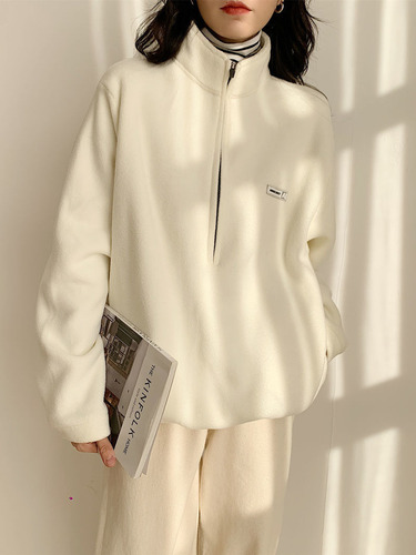 Sudadera Hoodie Mujer Forro Polar Más Terciopelo Con Cierre