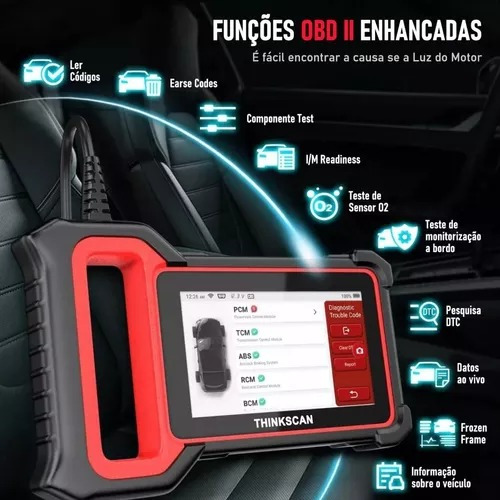 Scanner Profissional Thinkcar Plus S7 Obd2 Ajuste Af Abs