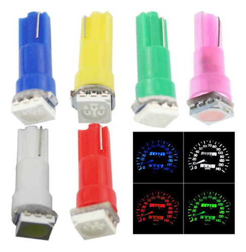 Lámpara De Instrumentos Para Coche T5, 1 Led, 12 V W, 3 W, 1