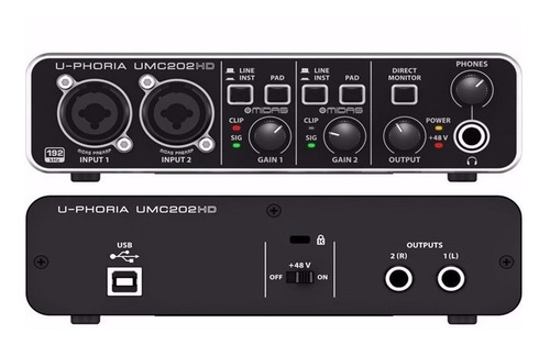 Imagen 4 de 4 de Behringer Usb 24 Bits Umc-202hd Interfase De Audio