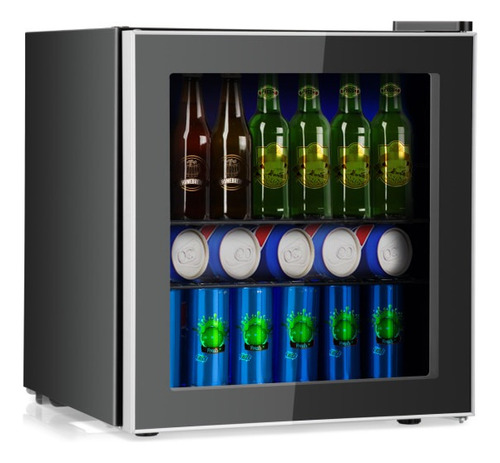 Mini Refrigerador Para 60 Latas Con Puerta De Vidrio Gpl